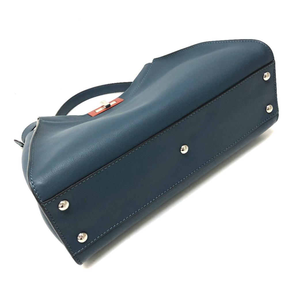Blue Leather Fendi Baguette