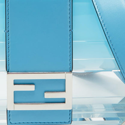 Blue Leather Fendi Baguette