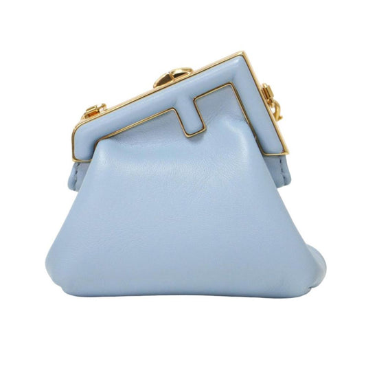 Blue Leather Fendi Clutch