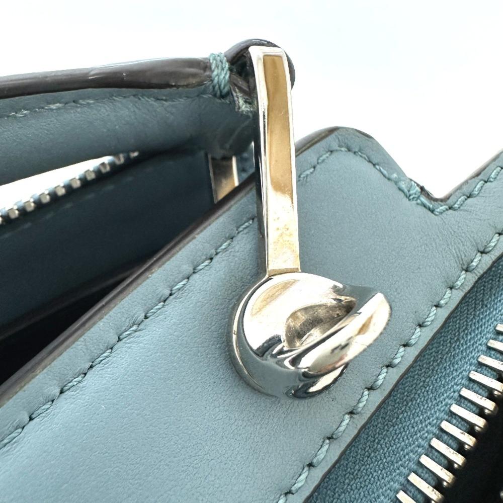 Blue Leather Fendi Handbag