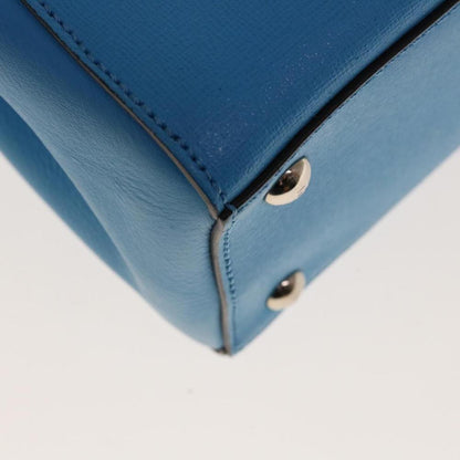 Blue Leather Fendi Handbag