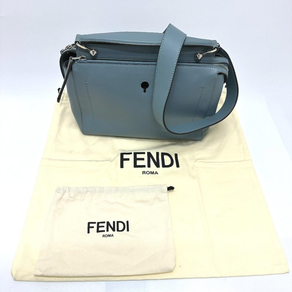 Blue Leather Fendi Handbag