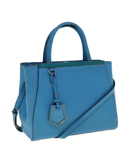 Blue Leather Fendi Handbag