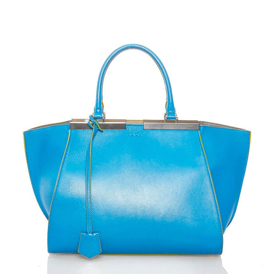 Blue Leather Fendi Handbag