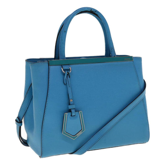 Blue Leather Fendi Handbag