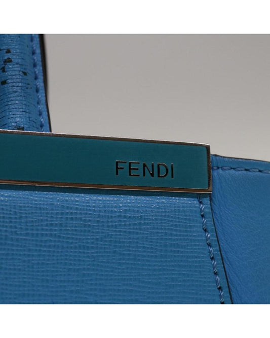 Blue Leather Fendi Handbag
