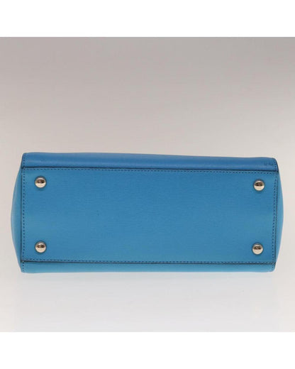Blue Leather Fendi Handbag