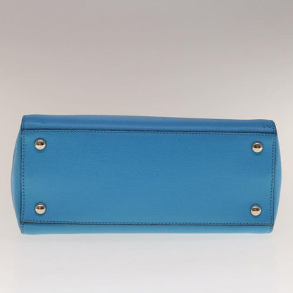 Blue Leather Fendi Handbag