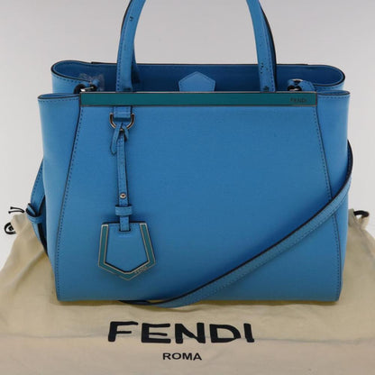 Blue Leather Fendi Handbag