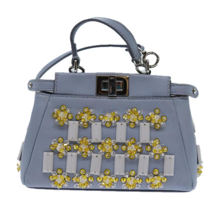 Blue Leather Fendi Peekaboo