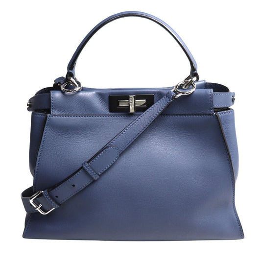 Blue Leather Fendi Peekaboo