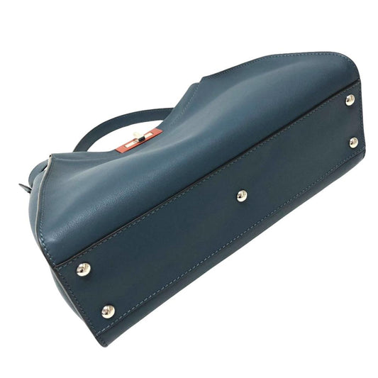 Blue Leather Fendi Peekaboo