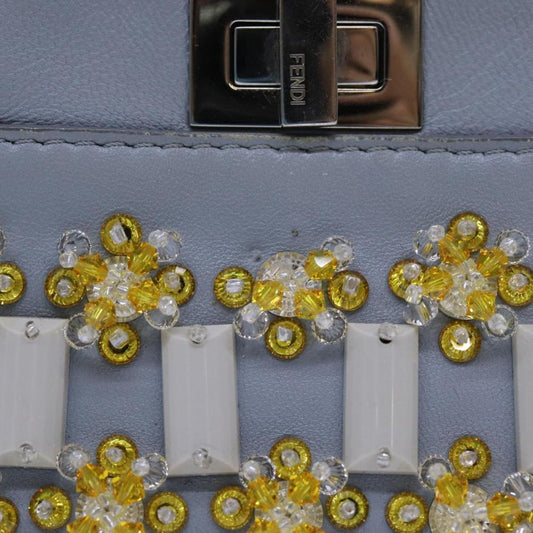 Blue Leather Fendi Peekaboo