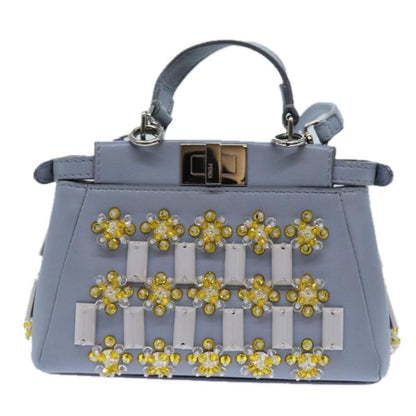 Blue Leather Fendi Peekaboo