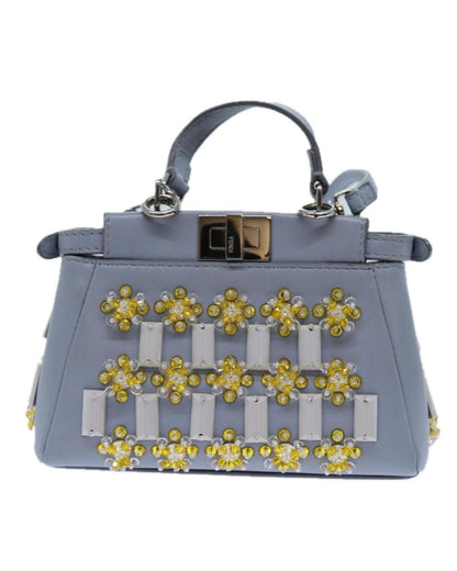 Blue Leather Fendi Peekaboo