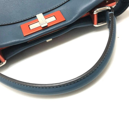 Blue Leather Fendi Peekaboo
