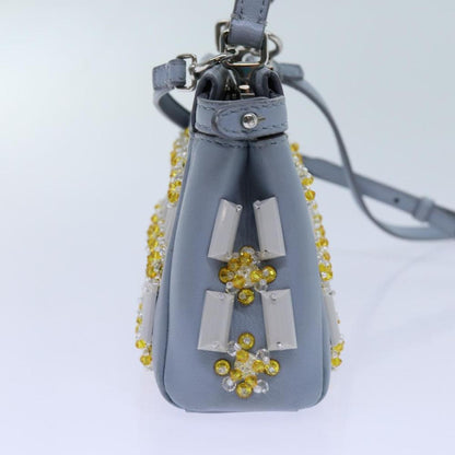 Blue Leather Fendi Peekaboo