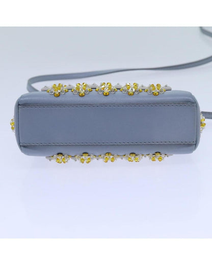 Blue Leather Fendi Peekaboo