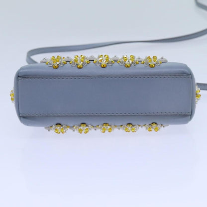 Blue Leather Fendi Peekaboo