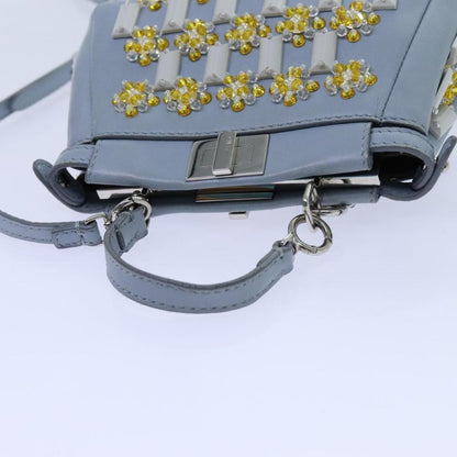 Blue Leather Fendi Peekaboo