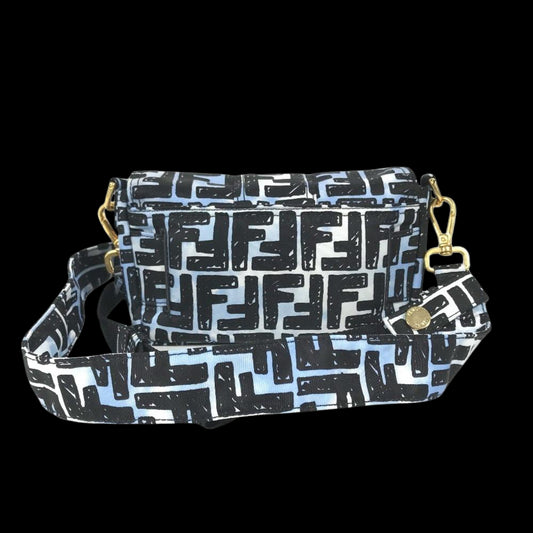 Blue Nylon Fendi Baguette
