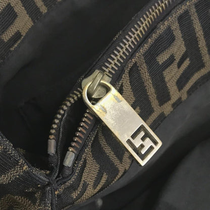 Brown Canvas Fendi Baguette