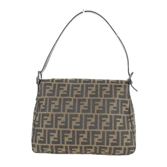 Brown Canvas Fendi Baguette