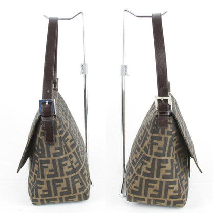 Brown Canvas Fendi Baguette