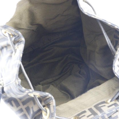 Brown Canvas Fendi Backpack
