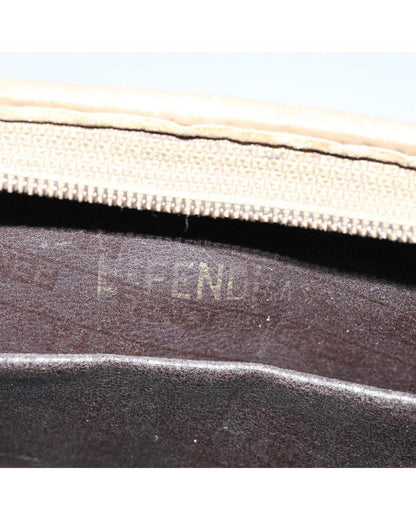 Brown Canvas Fendi Clutch