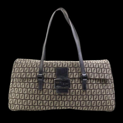 Brown Canvas Fendi Handbag