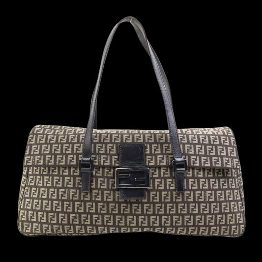 Brown Canvas Fendi Handbag
