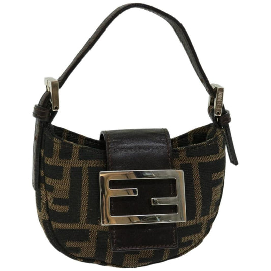Brown Canvas Fendi Handbag