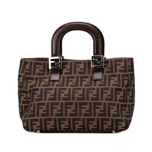 Brown Canvas Fendi Handbag