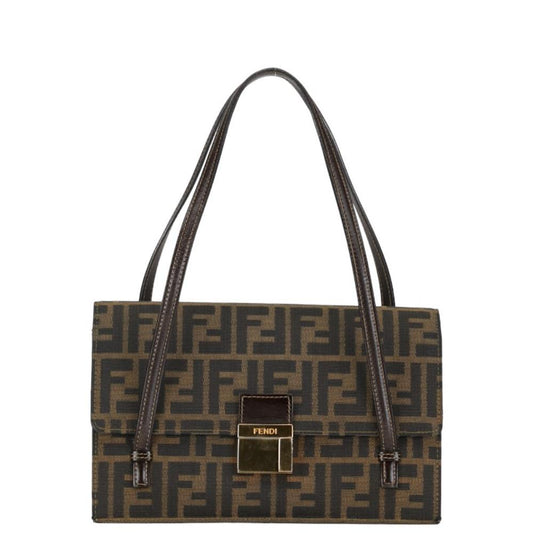 Brown Canvas Fendi Handbag