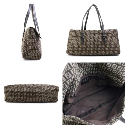 Brown Canvas Fendi Handbag