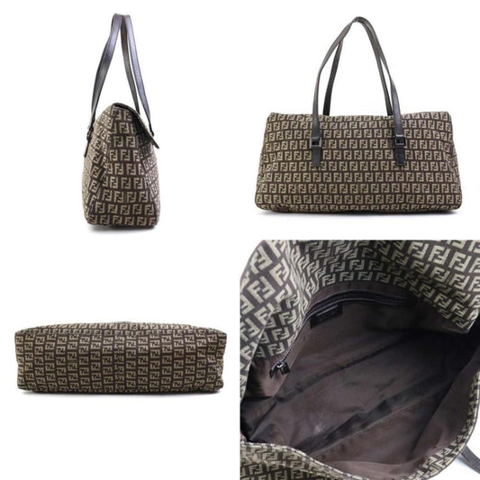 Brown Canvas Fendi Handbag