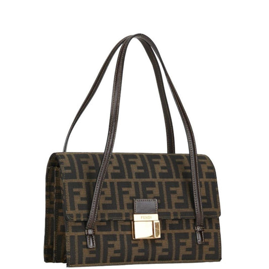Brown Canvas Fendi Handbag