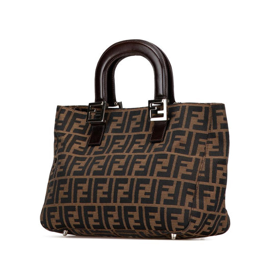 Brown Canvas Fendi Handbag