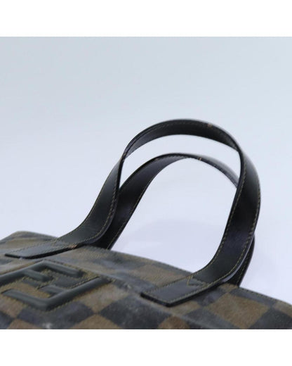 Brown Canvas Fendi Handbag