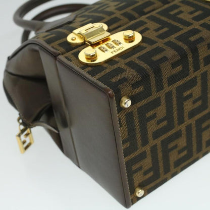 Brown Canvas Fendi Handbag