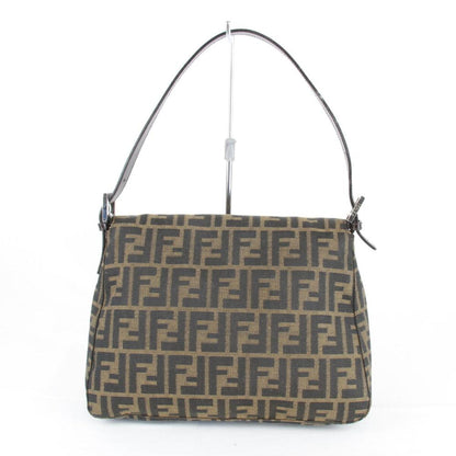 Brown Canvas Fendi Shoulder Bag
