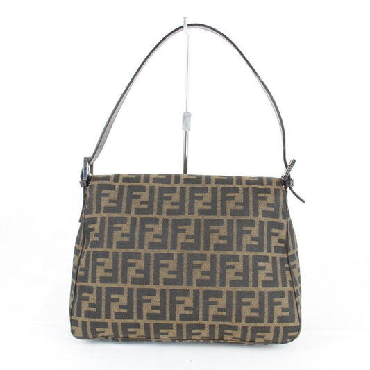 Brown Canvas Fendi Shoulder Bag