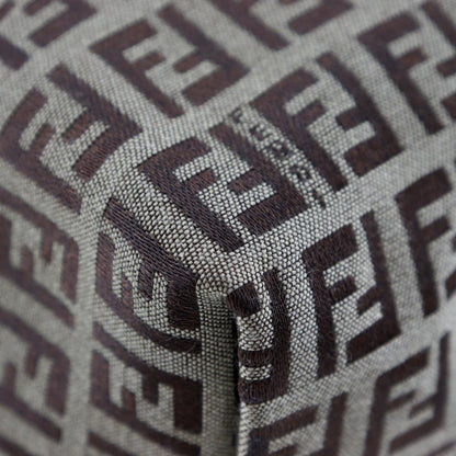 Brown Canvas Fendi Shoulder Bag