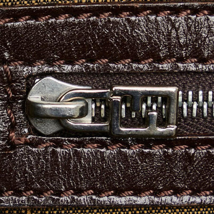 Brown Canvas Fendi Tote