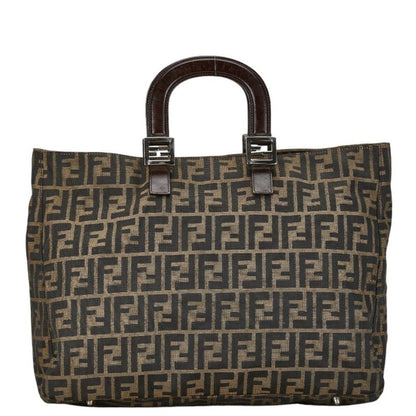 Brown Canvas Fendi Tote