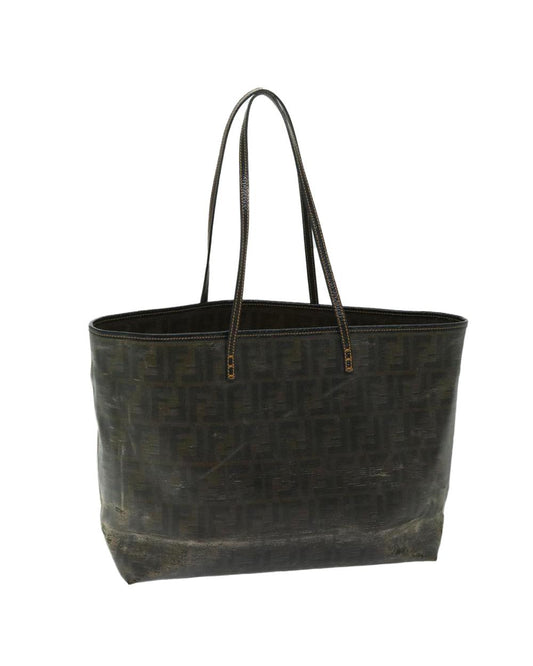 Brown Canvas Fendi Tote