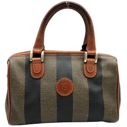 Brown Canvas Fendi Travel Bag