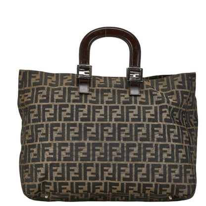 Brown Canvas Fendi Tote