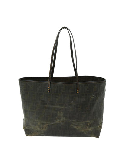 Brown Canvas Fendi Tote